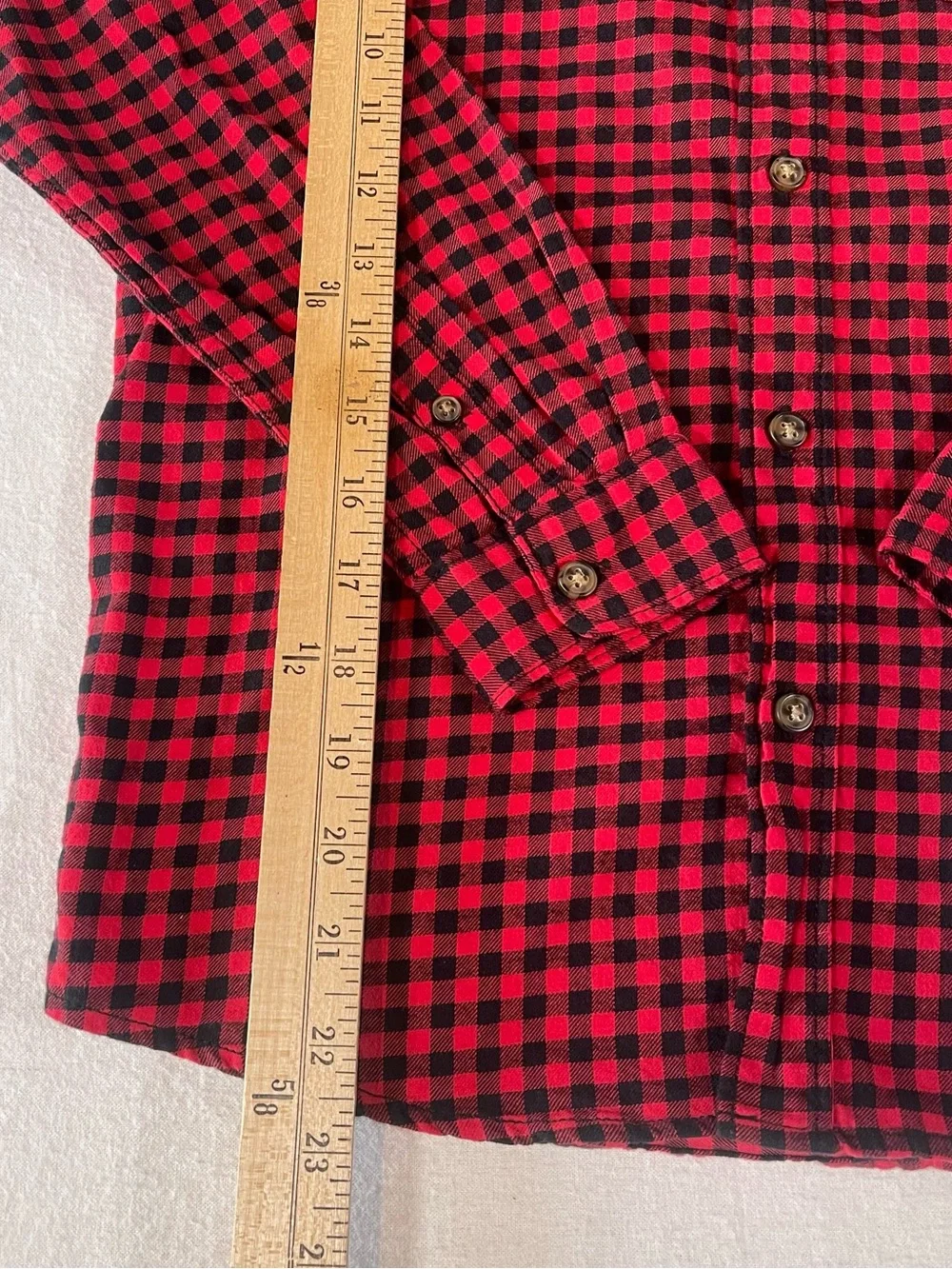 Carter's Red and Black Plaid Button-Down Shirt